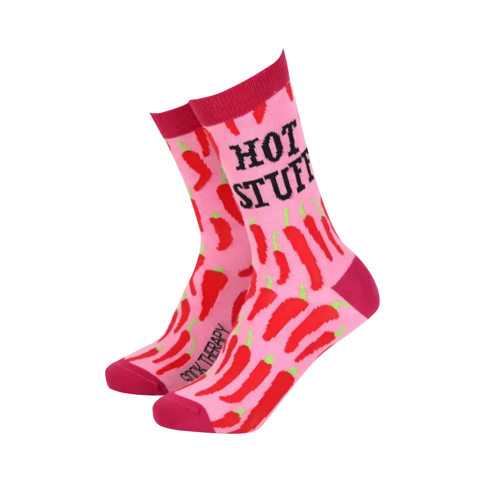 Hot Stuff Bamboo Socks | Funny Novelty Chilli Themed Socks