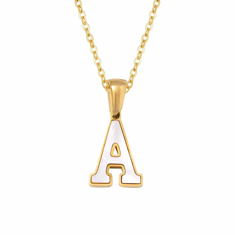 Varsity Pearl Initial Necklace 0