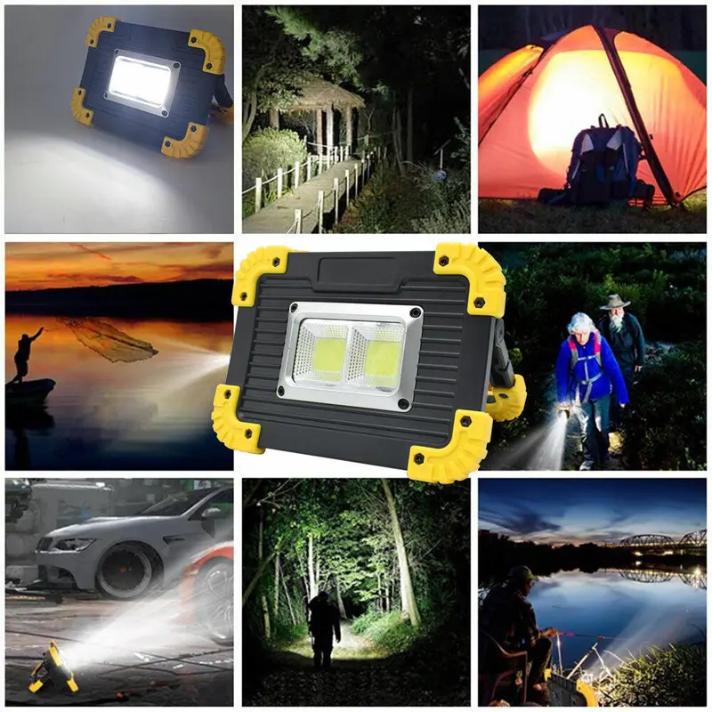 LED Work Light USB Rechargeable COB Spotlight Floodlight Emergency Lamp~ 7