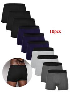 Men's Colorblock Boxer Briefs, Regular Fit Soft Breathable Underwear for Daily Wear,  Men's Underwear for All Seasons