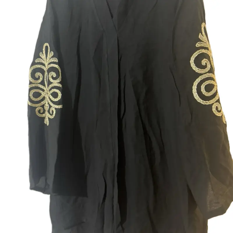 Gold floral embroidery, elegant and stylish design co ord set for women.
