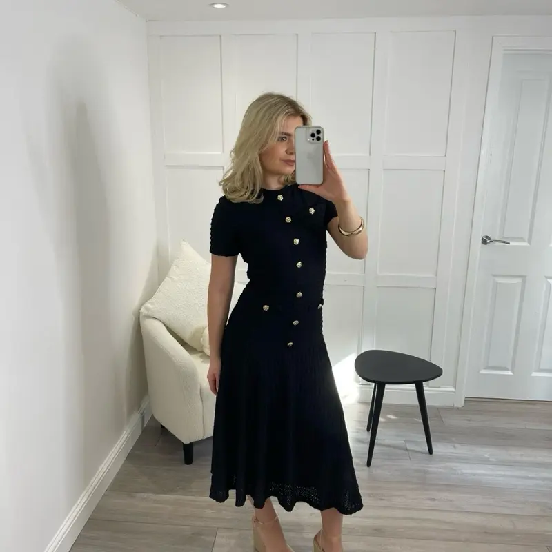 Premium Button Detail Swing Maxi Dress - 7 COLOURS 4