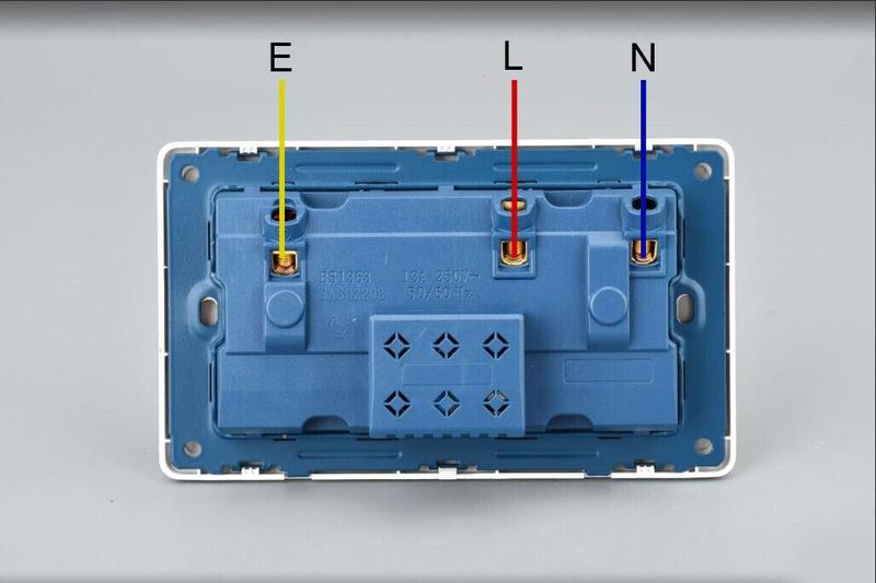 Product Introduction of Double Wall Plug Socket 2 Gang 13A w/ 2 Charger USB Ports Outlets Flat Plate UK 15
