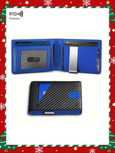 Father's Day Gifts, Men's Minimalist Carbon Fiber CardHolder, RFlD Blocking Card Holder, RFID Card Holder, Slim Wallet, CompactDesign Card Protector for Daily & Travel Use，Christmas Gift, Valentine's Day Gift, Ideal Gift