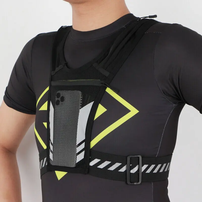 Water Bottle Chest Pack Running Vest Cycling Backpack Phone Breathable Comfort 7