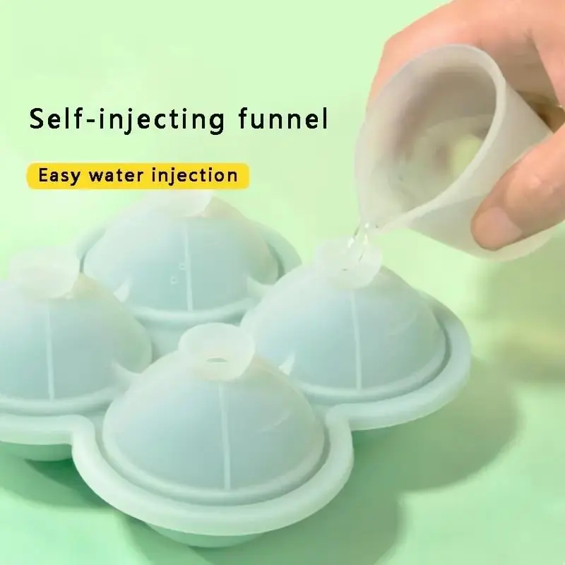 1pc Large Silicone Ice Cube Trays - Easy-Release, No Leakage, Perfect for Whiskey, Cocktails, Juice, and Parties 2