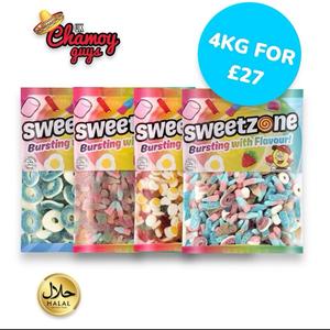 4KG for £20 Halal Sweets (4x1KG)