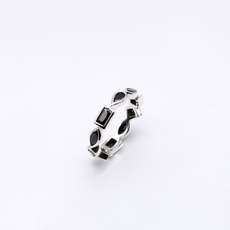 BLACK ONYX BLING RING 1