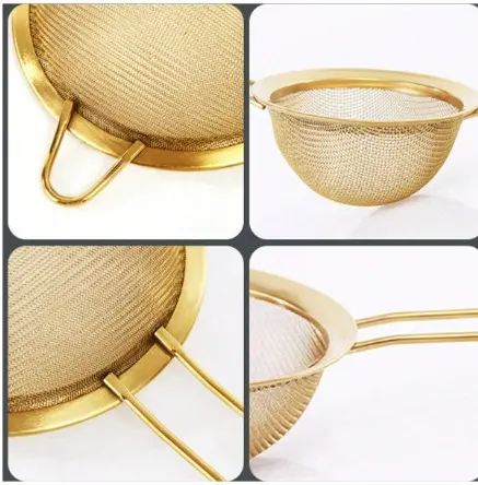 3pcs Stainless Steel Fine Mesh Tea Strainer With Handle  Style Matcha Powder Sifter... 1