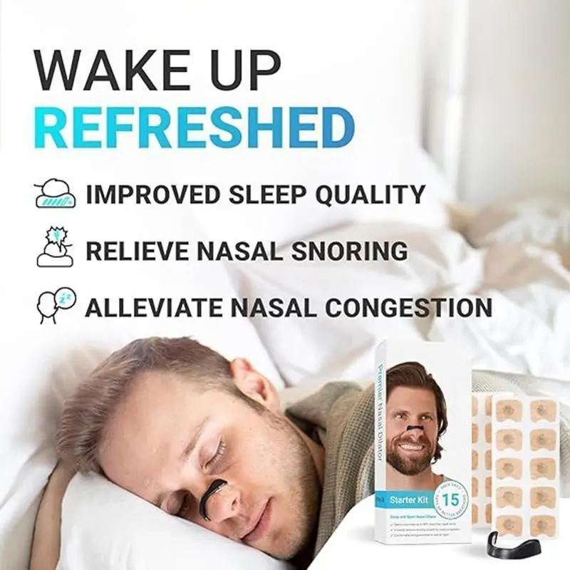 Magnetic Nasal Strips Kit - Boost Oxygen Intake, Reduce Snoring, Improve Sleep Quality - Sweat Resistant, Skin Safe Nasal Strips - Better Training Endurance, Sharper Focus, Stronger Immune System 3