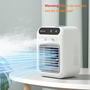 Portable Air Cooler, Personal Energy Saving Acwith 2 Speeds & 2 Mist Modes, Cooling Mist Fan, Rechargeable Air Cooler, Household Appliances, Mini Air Cooler Fan, Misting Cooling Fan, Multifunction Rechargeable Fan, Multifunctional Cooling Fan
