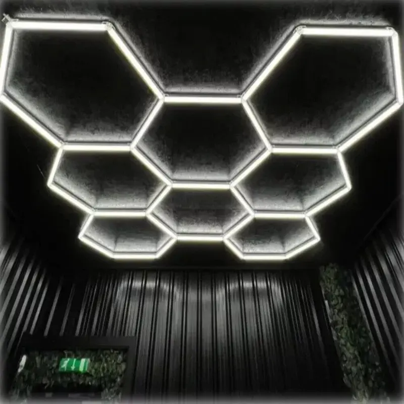 Honeycomb UK 5/8/14 Hexagon LED Garage Workshop Retail Light 4