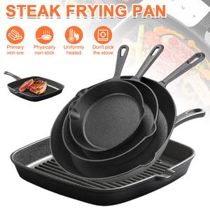Pre-Seasoned Cast Iron skillets,14cm、16cm、20cm、24cm4 Piece Durable Pots and Pans Set with Handle Covers for Grill, BBQ, Camping Fire, Stovetop, Kitchen and Camping Cookware