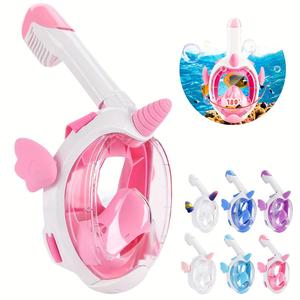 Kids Swimming Goggles, 1 Count Swimming Goggles with Breathing Tube, Swimming Accessories for Swimming, Diving, Water Sports