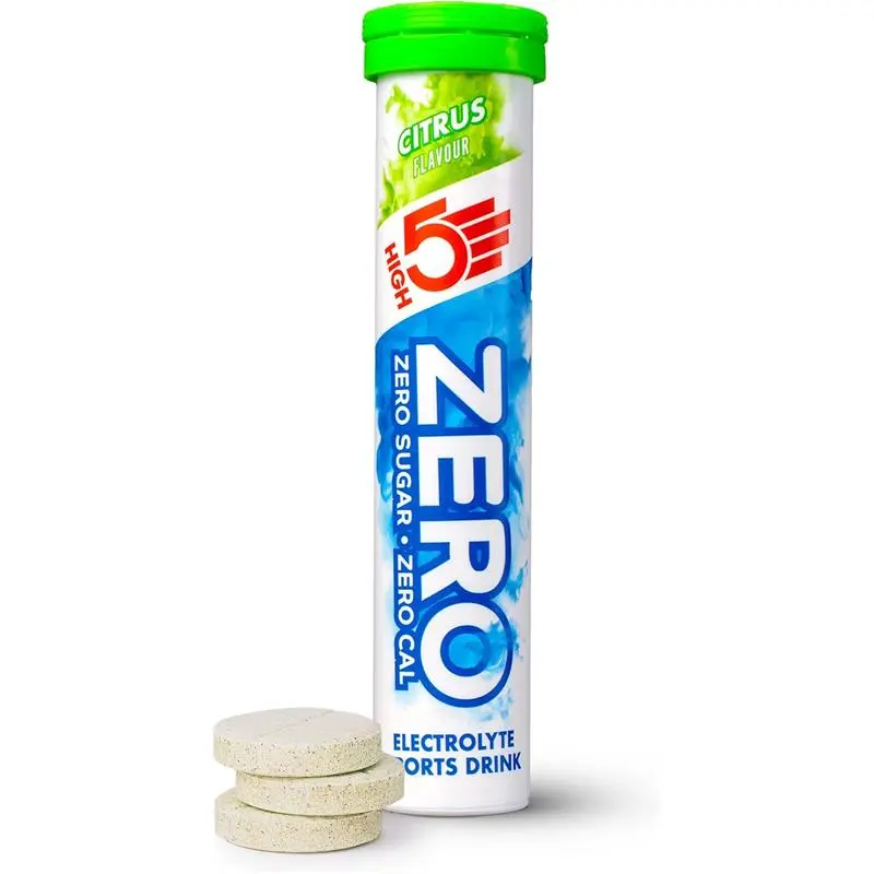 HIGH5 ZERO Electrolyte Tablet - Hydration Tablets Enhanced with Vitamin C - 0 Calories & Sugar Free - Boost Hydration, Performance & Wellness - Citrus, 20 Tablets (20x, Pack of 1)