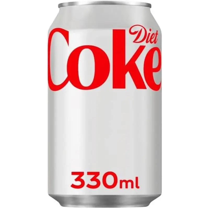 Diet Coke Can Cola, Box 330 ml (Pack of 24) - Zero Sugar and Zero Calories