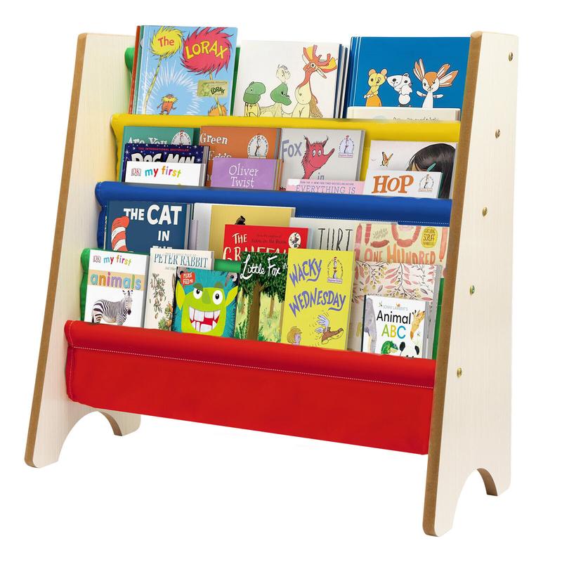 Children Rainbow Bookcase Bookshelf Storage Book Shelf Children Rack Toddler - Durable and Safe 5