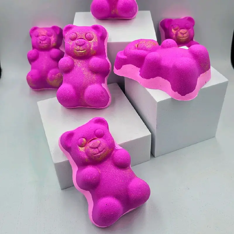 Gummy Bear Bath Bomb Lotus Flower Skincare Moisturizing 3