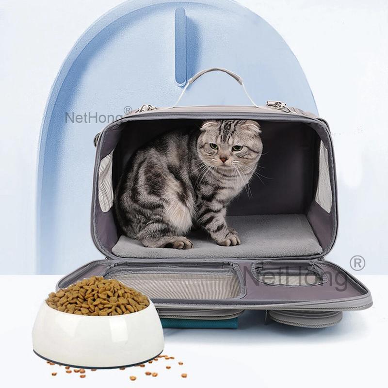 Dog Cat Pet Travel Bag Carrier Breathable Transparent Backpack cat  carrier 3