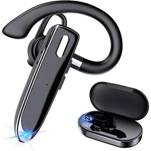 Wireless Headphones, Single Ear Business Earphone, Noise Cancelling Headphone with Microphone, Waterproof Bluetooth-compatible Sports Earbuds for Running Gym Office, Headset, Audio, Electronic