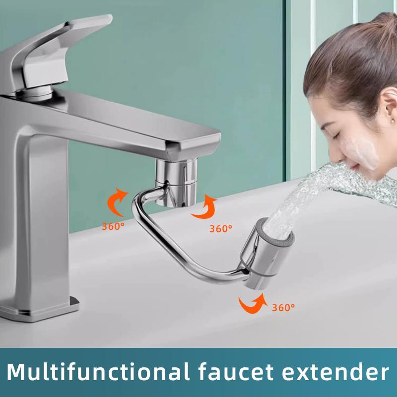 1080° Rotating Faucet Aerator Extender, Universal Splash Filter Kitchen Tap Extension, Solid Brass Made, 55/64 Inch & 15/16 Inch Threads Available 8