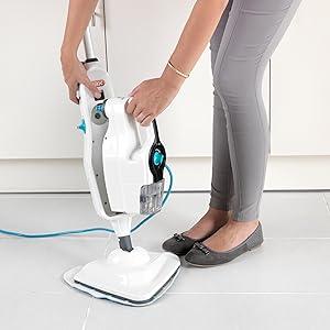 Product Introduction of Steam Fresh Combi Classic Mutlifunction Steam Mop| Detachable Handheld| 13 Piece Accessory Kit - S86-SF-CC, White / Blue, 2.6L, 1600W 2