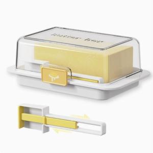 Butter Box with Lid, 1 Set Butter Storage Box with Butter Spoon, Butter Preserving Container for Home Kitchen Picnic Dining Room, Utensils