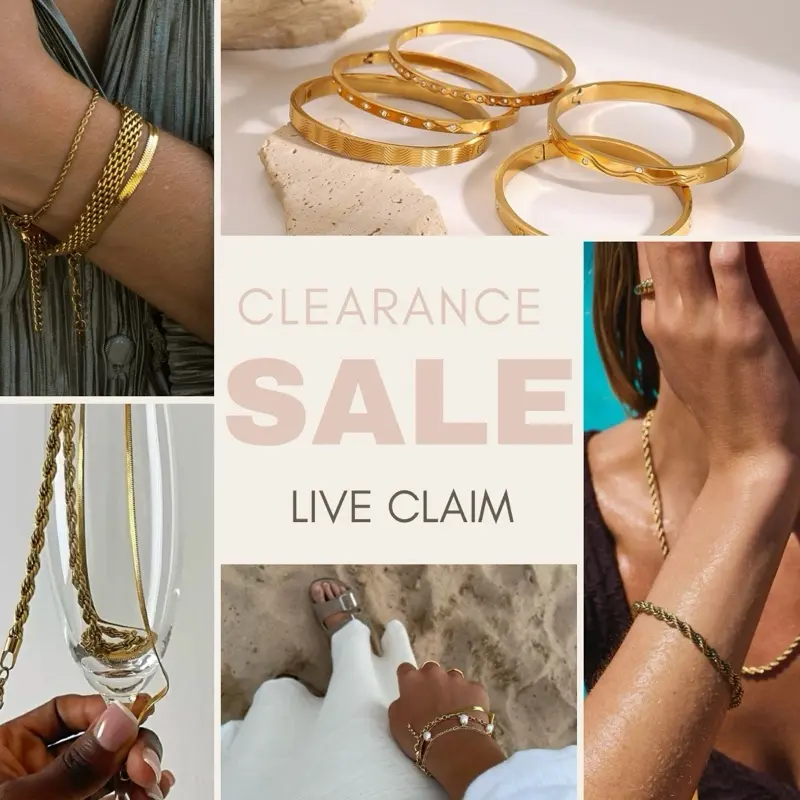 Jewellery Clearance Sale - LIVE CLAIM  - STAINLESS STEEL JEWELLERY