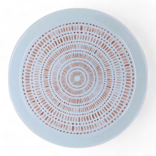 Handmade Porcelain Serving Plate & Platter Victorian Orange 26cm 1