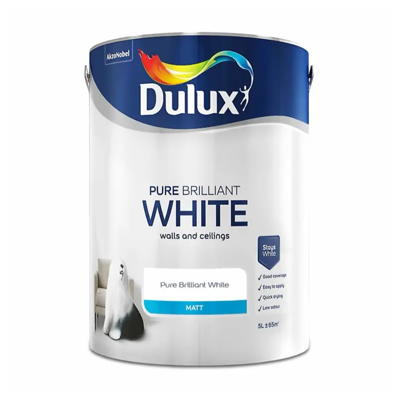 Dulux Pure Brilliant White - Matt Emulsion 5L