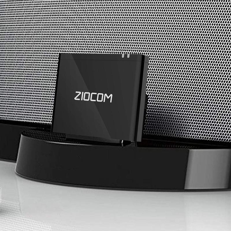 ZIOCOM 8 Pin Bluetooth Adapter Receiver for Bose Sounddock III/XT, JBL MS302GM, Philips DS1155B/93, Philips AJ7260D/93, Yamaha TSX-14, iHome IPL8BN, Zeppelin Air C Bowers Wilkons, RSR DS406BT 6
