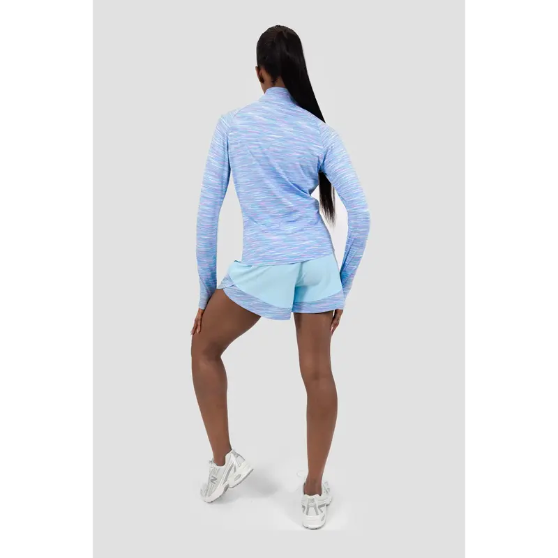 Montirex Women's Trail 1/4 Zip - Blue/Purple/White 3