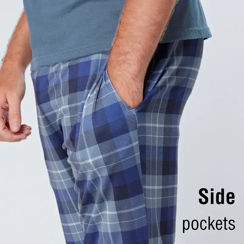 Mens Pyjama Set with Short Sleeve T Shirt & Bottom Pants - Sleepwear, Loungewear & Nightwear for Men - Soft & Comfortable Mens PJs Cotton Fabric 7
