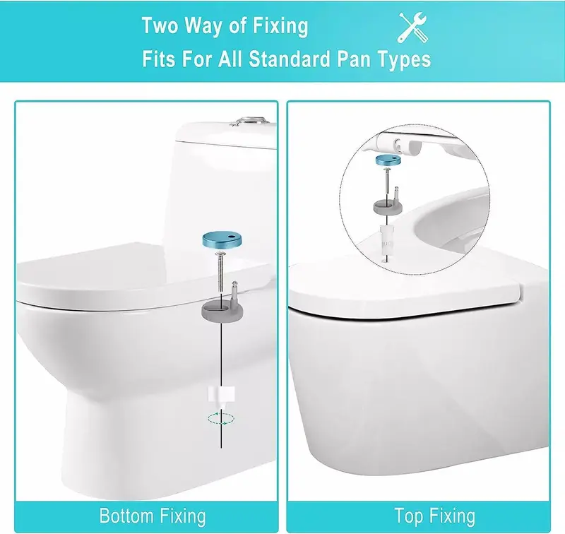 Soft Close White D Shape Toilet Seat with Quick Release Fixing Hinges for Bathroom Comfort 7