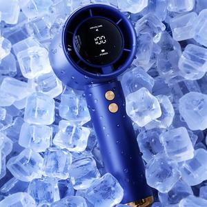 Portable Handheld Fan, USB Rechargeable Mini Fan with Digital Display, Adjustable Personal Fan for Home Office Outdoor