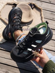 Women's Fashionable Cut Out Design Sandals, Casual Comfortable Breathable Sports Sandals, All-match Shock Absorption Sandals for Daily Wear