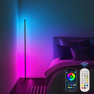 USB Powered LED Light for Bedroom, Floor Lamp, RGB Color Changing LED Decorative Night Light with APP & Remote Control, Cozy Lighting, Bluetooth-compatible Music Sync Ambient Night Light for Home Gaming Room Decor, Scene Atmosphere Lights