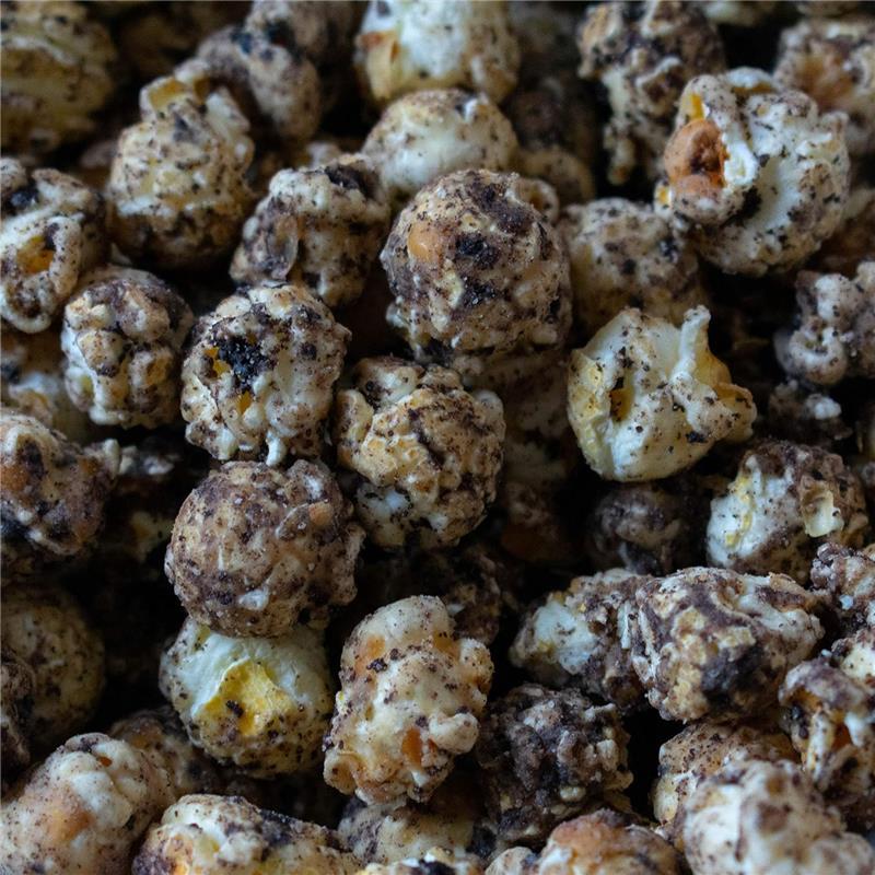 Cookies & Cream Popcorn Snack Pack, 1 x 24g Bag, Handcrafted, Natural & Vegetarian Snack Chocolate Crunchy 4