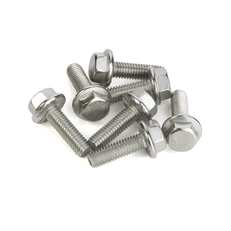 M6 x 12mm Flanged Hexagon Bolts – A2 Stainless Steel 0
