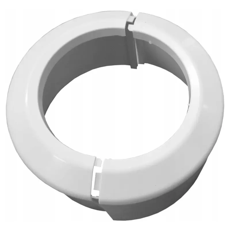 110mm Split Two-Piece White Toilet Pipe Cover Collar 2