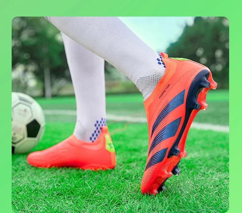 Product Introduction of New Men Original Football Shoes Indoor Society Professional Non Slip Soccer Ultralight Shoes Grass Training Kids Match Sneaker 11