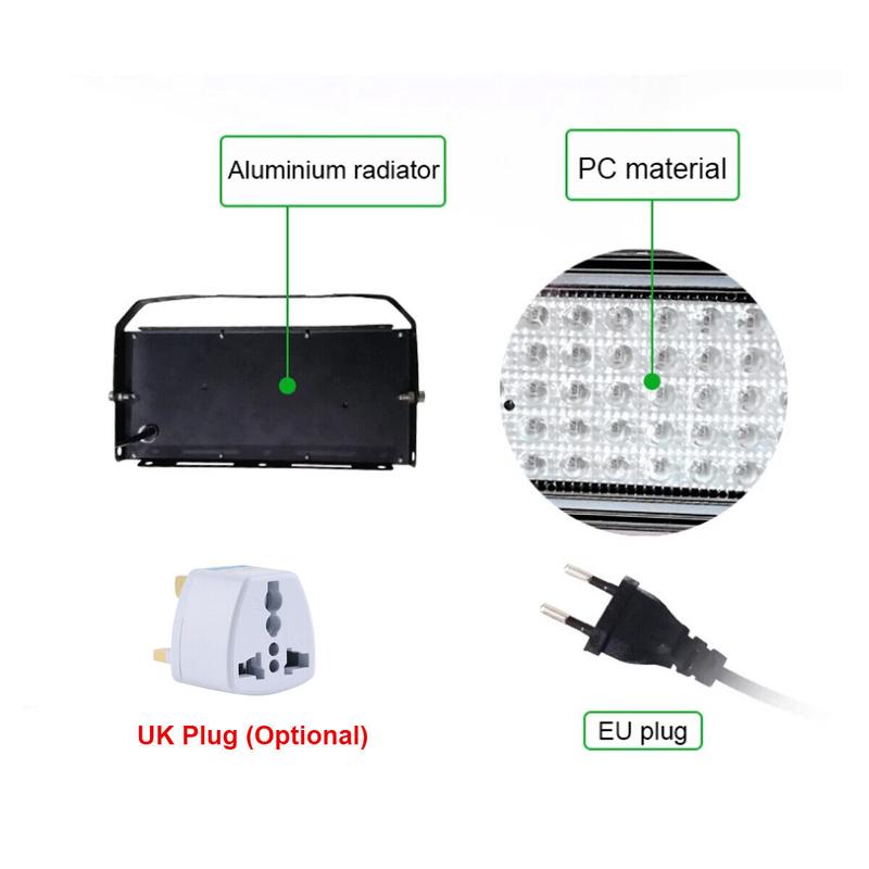 100W LED UV Stage Blacklight Ultraviolet Flood Effect Light for Disco Party 4