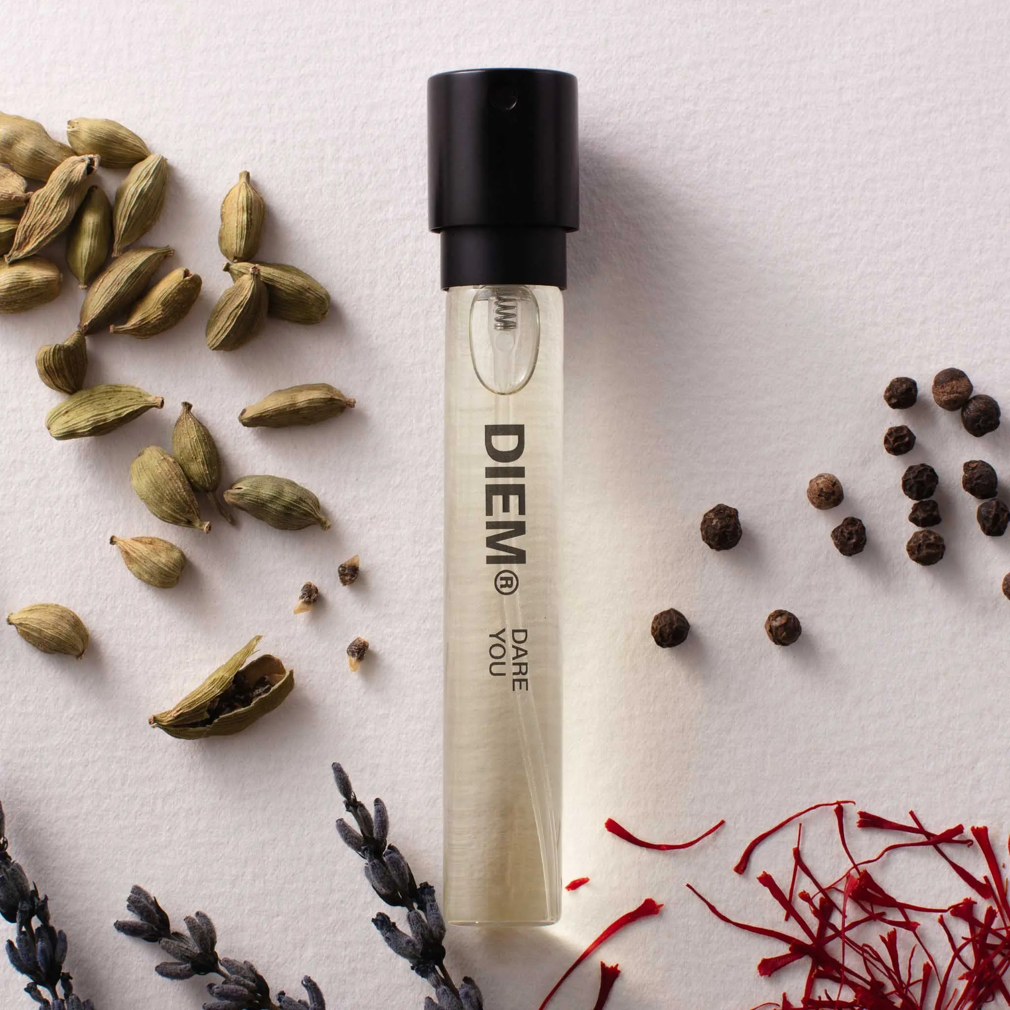 DIEM Dare You 10ml Eau de Parfum and Refillable Case Starter Pack - Woody and Amber Scent, Vegan, Cruelty Free, Long Lasting, Genderless, Made in the UK.