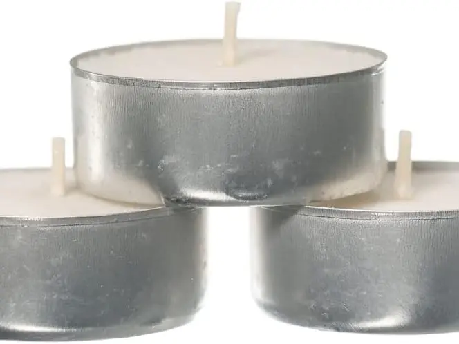 Pack of 50 White Wax  candles for Home Decor 4