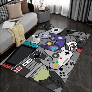 Game Controller Pattern Floor Mat, 1 Count Non-slip Floor Carpet, Decorative Mat for Home Living Room, Room Decor Rug, Home Accessories Decor for Bedroom, Room Accessories