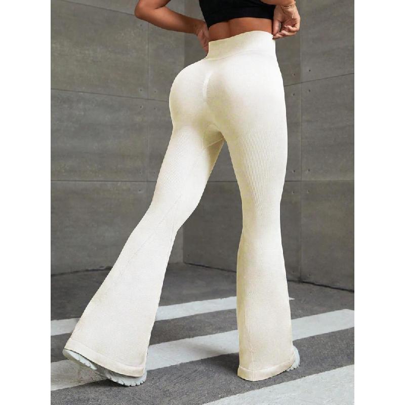 Women's ordinary high-waist bell bottoms, basic casual high-stretch overlapping waist bell bottoms, Body Shapewear, Summer wear 2025, Summer Women's Shapewear 4