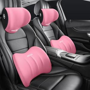 Car Neck Pillow & Lumbar Support Cushion, Soft Comfortable Car Seat Headrest Pillow & Lumbar Support Cushion, Car Interior Kit, Car Accessory