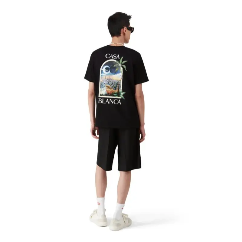 Casablanca "Casablanca Avenida T-Shirt" Casual Short Sleeve Crewneck T-Shirt for Summer, Fashion Men's Top For Daily Wear Casual Short Sleeve Round Neck T-Shirt for Daily Wear, Ladies Clothes for All Seasons, Clothes for Women 3