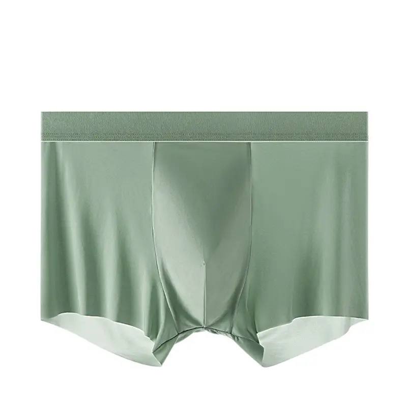 Plus Size Men Boxser Underpants Silk Underwear Boyshorts Breathbale Shorts Fit Non Marking Panties Fashion Men Boxer Briefs New 7