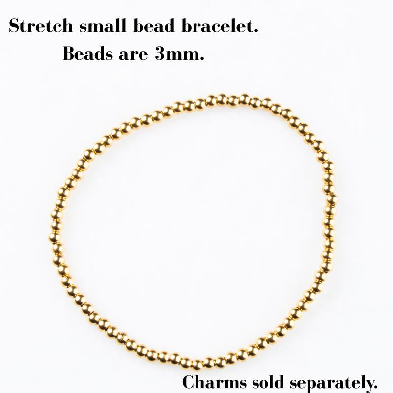 *Special Offer* Create Your Own Waterproof Birthstone & Initial Necklace or Stretch Bracelet - 18k Gold Plated Stainless Steel 5